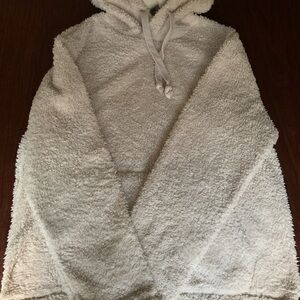 Men’s Express Cream Size Small Hoodie Plush and Cozy